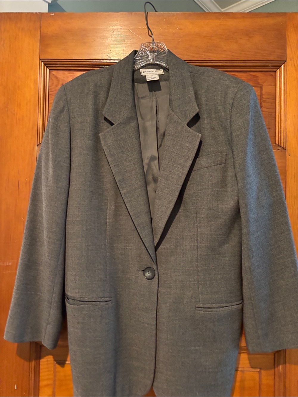 Vintage Jennifer Moore 90s Gray Blazer